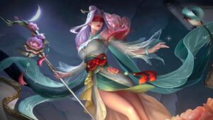 Mobile Legends: Bang Bang Peony Bloom Pharsa skin wallpaper